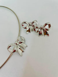 Conjunto aro biju prata