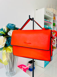 Bolsa laranja c alça