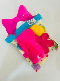 Kit esponja+ presilha+ tiara de prender o cabelo