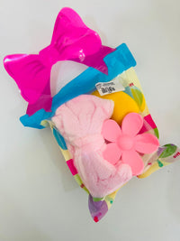 Kit esponja+ presilha+ tiara de prender o cabelo