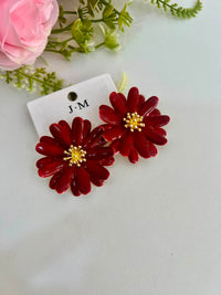 brinco flor grande