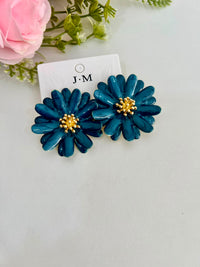 brinco flor grande