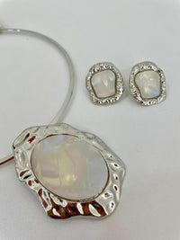 Conjunto aro biju prata
