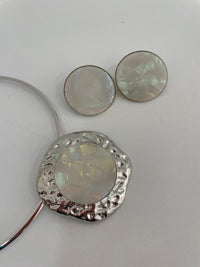 Conjunto aro biju prata