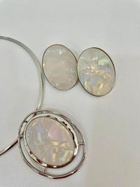 Conjunto aro biju prata