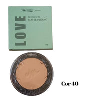 Pó compacto matte vegano Max love