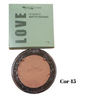 Pó compacto matte vegano Max love